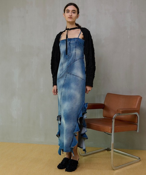 MAISON SPECIAL（メゾンスペシャル） ワンピース Frill Denim Dress