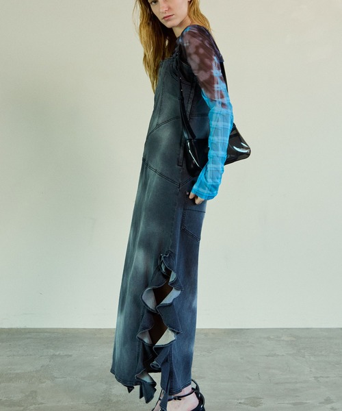 MAISON SPECIAL（メゾンスペシャル） ワンピース Frill Denim Dress