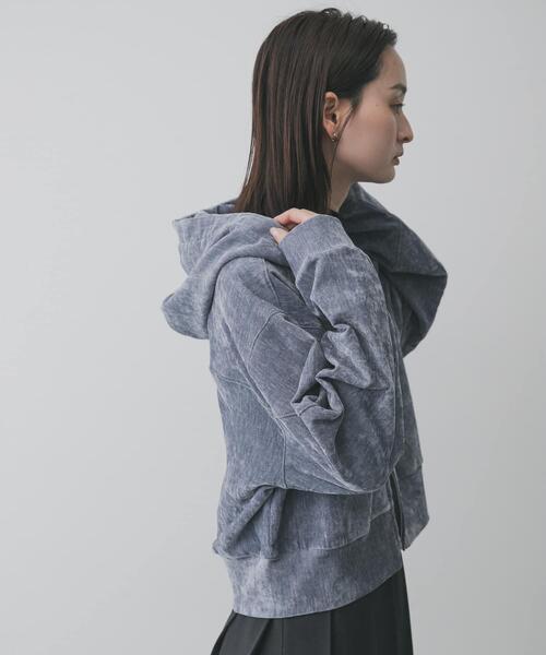 SENSE OF PLACE by URBAN RESEARCH パーカー ベロアジップフーディ SENSE OF PLACE by URBAN RESEARCH パーカー ベロアジップフーディ