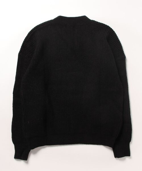 「aimoha」 長袖ニット MEDIUM ブラック メンズ_画像2