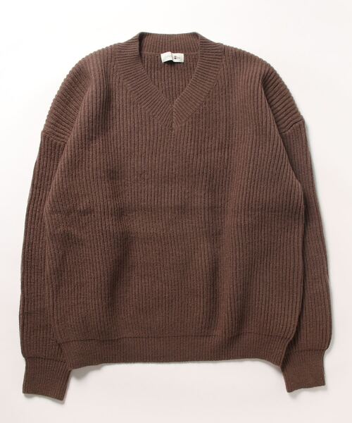 「aimoha」 長袖ニット MEDIUM ブラック メンズ_画像3