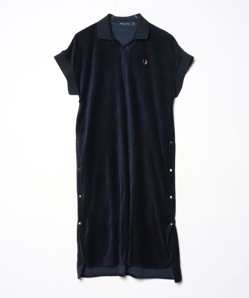FRED PERRY」 半袖ワンピース 6 ネイビー レディース 【公式通販】