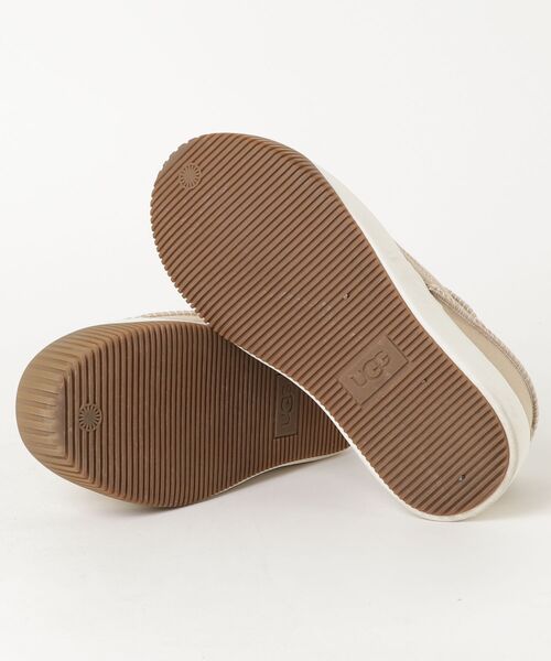 「UGG」 ローカットスニーカー 24.5cm ベージュ レディース