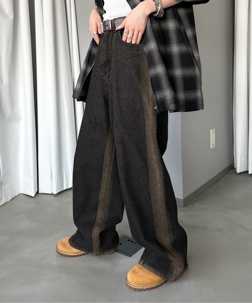 [sedacle] Denim брюки MEDIUM индиго b люмен z