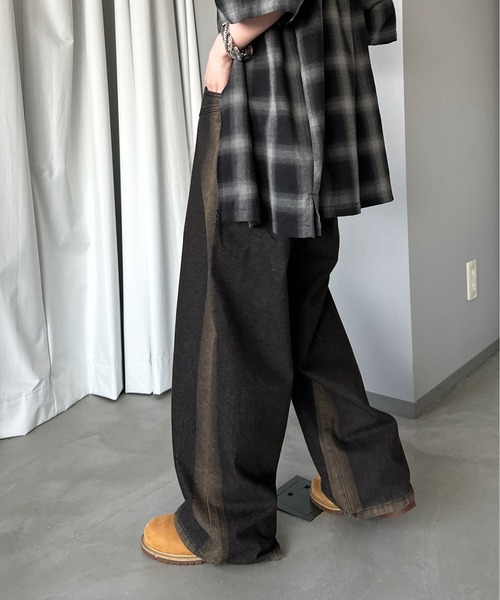 [sedacle] Denim брюки MEDIUM индиго b люмен z