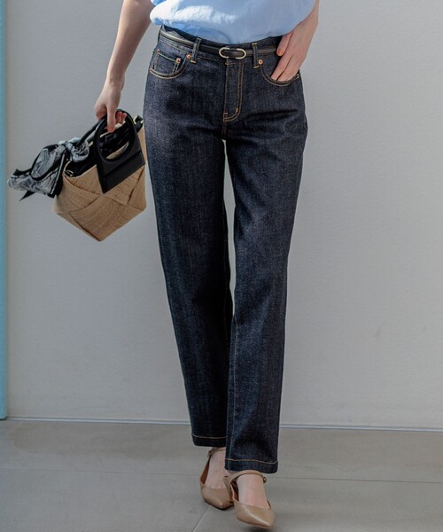 パンツ 23区DENIM ストレートフィット デニムパンツ レディース