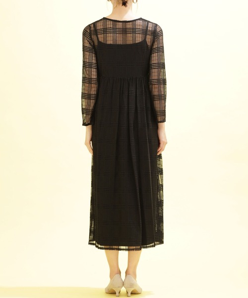 「kaene」 長袖ワンピース FREE ベージュ レディース_画像5