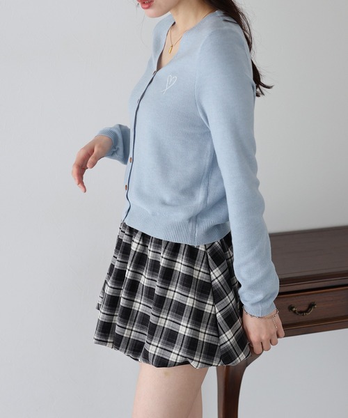 「BLUEEAST」 ニットカーディガン MEDIUM ネイビー レディース_画像3