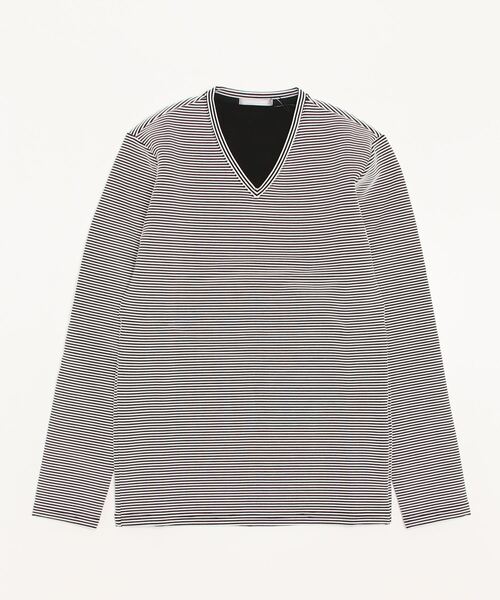 「HIGH STREET」 長袖Tシャツ L ブラック メンズ_画像2