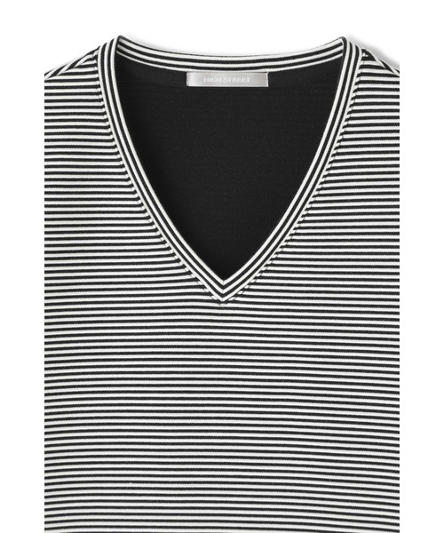 「HIGH STREET」 長袖Tシャツ L ブラック メンズ_画像9