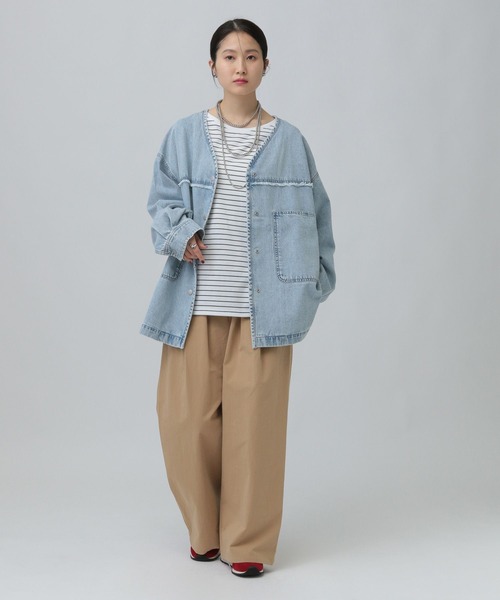 LEPSIM（レプシィム） tシャツ 細ピッチボーダーロンT 634629