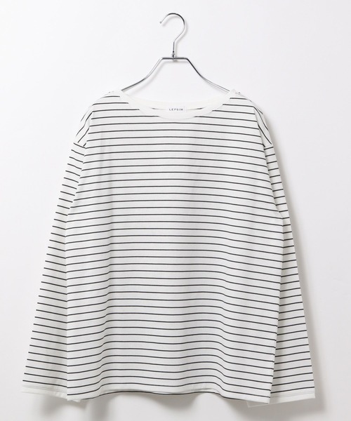 LEPSIM（レプシィム） tシャツ 細ピッチボーダーロンT 634629