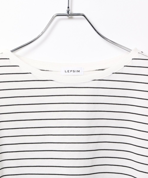 LEPSIM（レプシィム） tシャツ 細ピッチボーダーロンT 634629