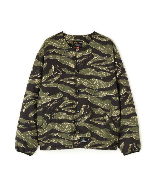 USA製 ALPHA アルファ M-65 迷彩カモフラ フィールドコート L～XL 