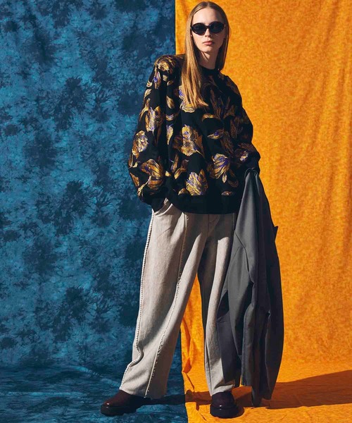 「MAISON SPECIAL」 スウェットパンツ 1 オフホワイト メンズ_画像6