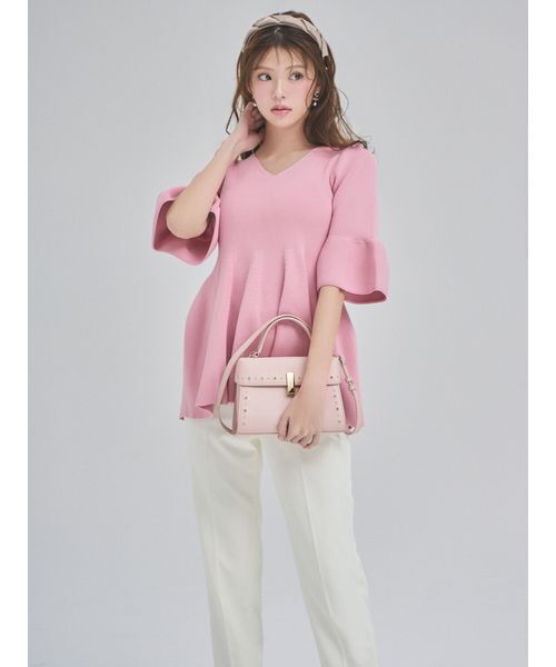 パンツ 「洗える」テーパードパンツ レディースの画像