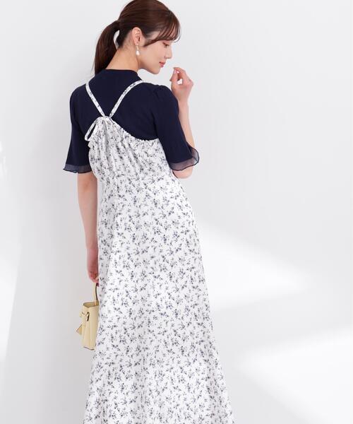 24SS 未使用 サカイ 花柄 ロング キャミワンピース ＆ Tシャツワンピース PROPORTION BODY DRESSING（プロポーションボディドレッシング