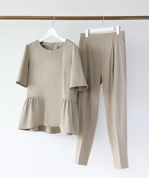 「Flolia」 セットアップ L ベージュ レディース_画像2