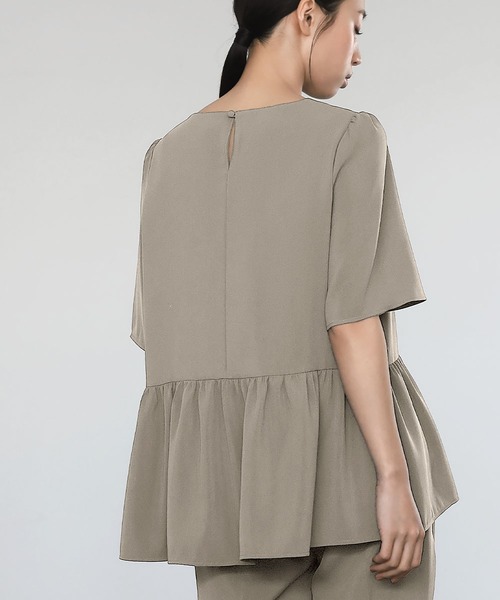「Flolia」 セットアップ L ベージュ レディース_画像7