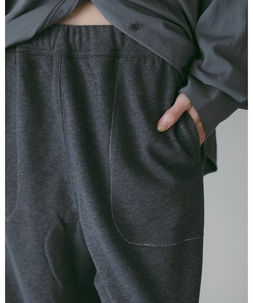 「anuke」 スウェットパンツ 36inch チャコールグレー レディースの画像