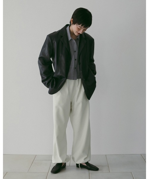 「anuke」 スウェットパンツ 36inch チャコールグレー レディースの画像