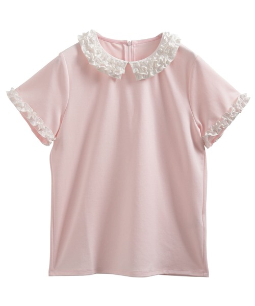 Fit more（フィットモア） tシャツ フリルカラーカットソートップス