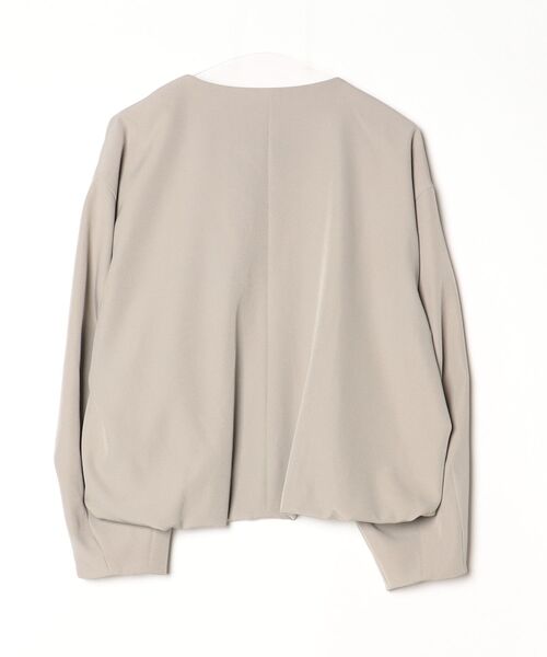「MARW UNITED ARROWS」 ノーカラージャケット - グレー レディースの画像