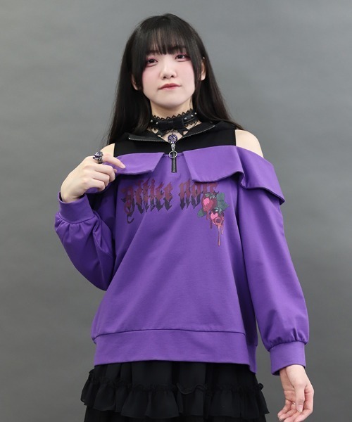 NIBBLE POISON（ニブルポイズン） tシャツ ポイズンベリー肩あき