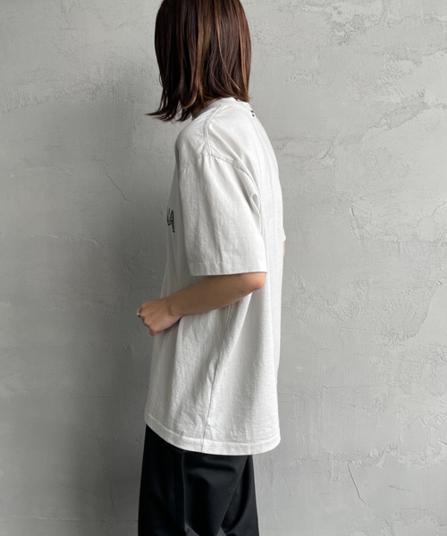 「AMERICANA」 半袖Tシャツ「jeansfactoryコラボ」 F ライトグレー レディース_画像3