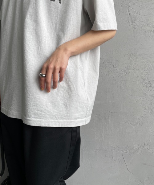 「AMERICANA」 半袖Tシャツ「jeansfactoryコラボ」 F ライトグレー レディース_画像6