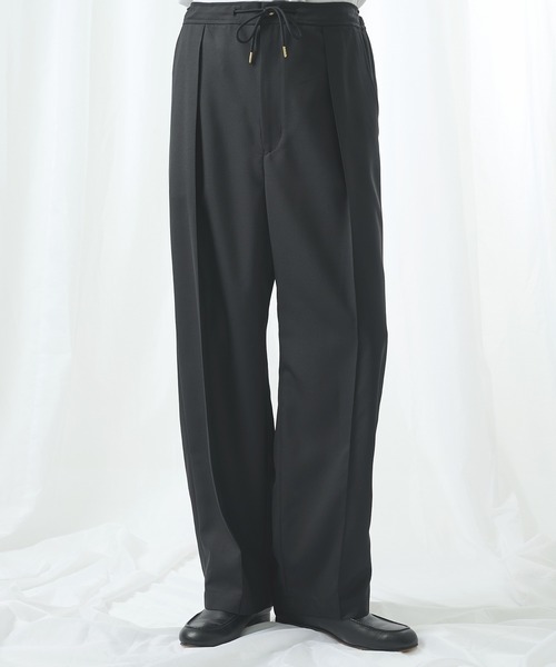 クルニ　cullni テーパードパンツ　スラックス　黒 CULLNI（クルニ） スラックス 「CULLNI/クルニ」別注 Gabardine Pin