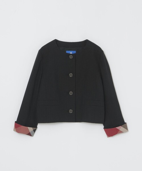 BLUE LABEL CRESTBRIDGE ノーカラージャケット 36 BLUE LABEL CRESTBRIDGE（ブルーレーベルクレストブリッジ