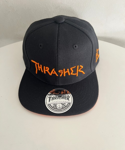 THRASHER（スラッシャー） キャップ 帽子 ロゴ刺繍 キッズ スナップ