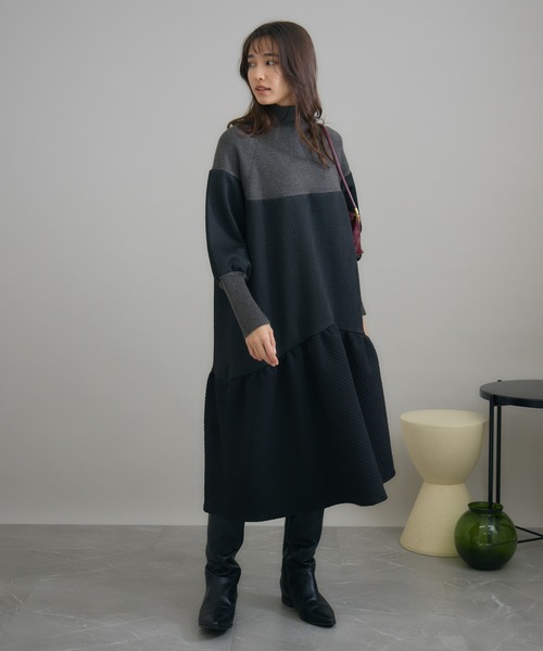 「KATHARINE ROSS」 長袖ワンピース MEDIUM ブラック レディース_画像2
