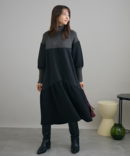 「KATHARINE ROSS」 長袖ワンピース MEDIUM ブラック レディース_画像5