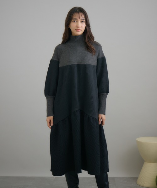 「KATHARINE ROSS」 長袖ワンピース MEDIUM ブラック レディース_画像7