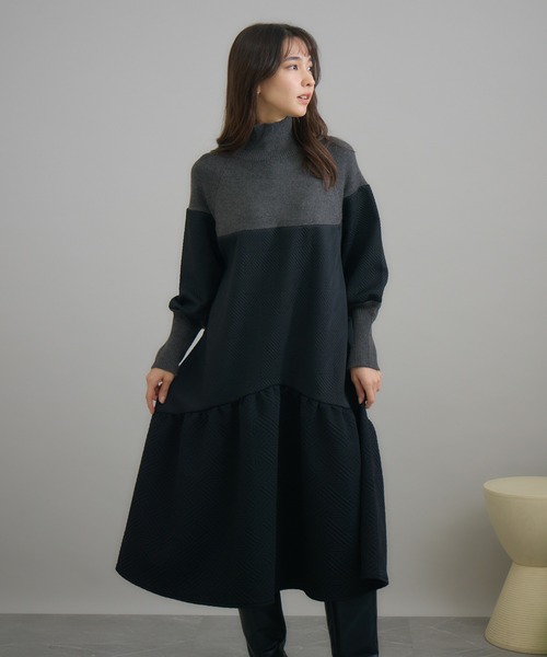「KATHARINE ROSS」 長袖ワンピース MEDIUM ブラック レディース_画像8