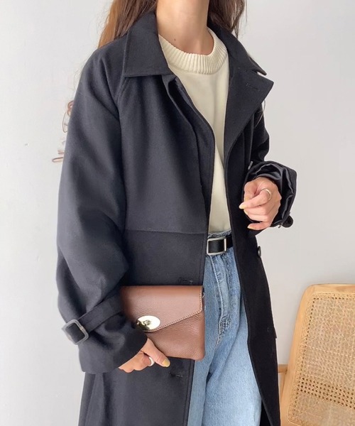 「FILLOU」 テーラードジャケット LARGE ダークグレー レディース_画像5