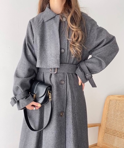 「FILLOU」 テーラードジャケット LARGE ダークグレー レディース_画像6