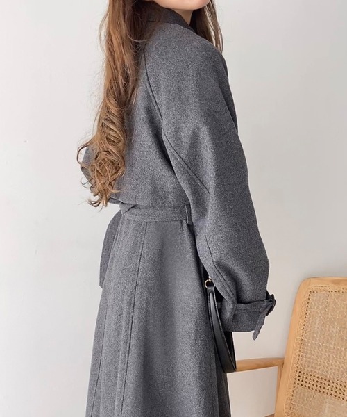 「FILLOU」 テーラードジャケット LARGE ダークグレー レディース_画像8