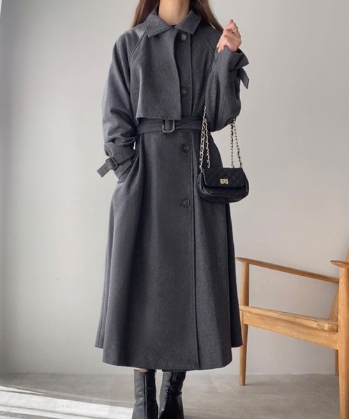「FILLOU」 テーラードジャケット LARGE ダークグレー レディース_画像9