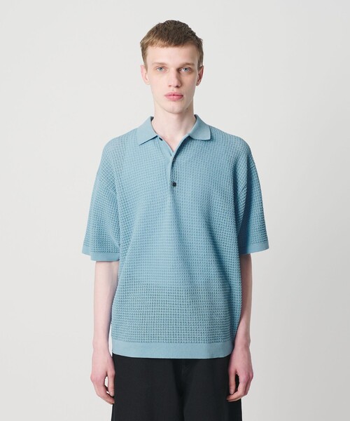 monkey time BEAUTY＆YOUTH UNITED ARROWS ポロシャツ 半袖 シアー