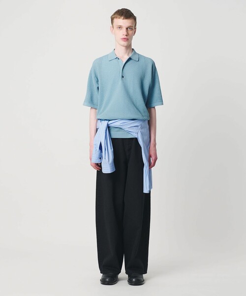 monkey time BEAUTY＆YOUTH UNITED ARROWS ポロシャツ 半袖 シアー