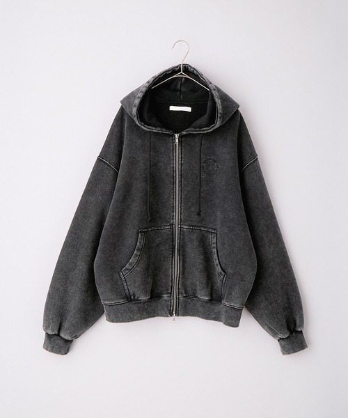 「Anchor Smith」 ジップアップパーカー L ワイン レディース_画像9