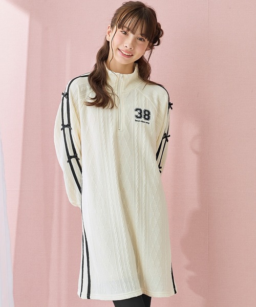 「Amourire girl」 「KIDS」長袖ワンピース 140cm ブラック キッズ_画像3