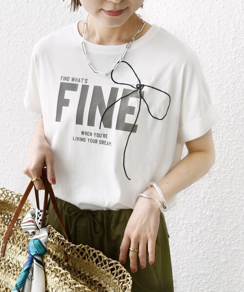 「SHIPS」 半袖Tシャツ ONE SIZE ホワイト レディース_画像2