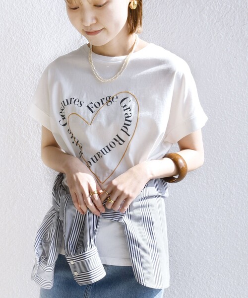 「SHIPS」 半袖Tシャツ ONE SIZE ホワイト レディース_画像3