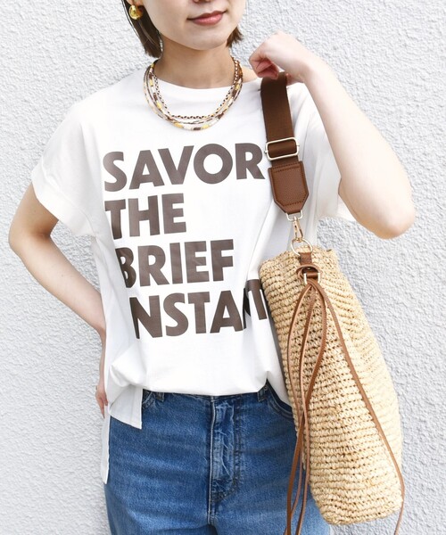 「SHIPS」 半袖Tシャツ ONE SIZE ホワイト レディース_画像5