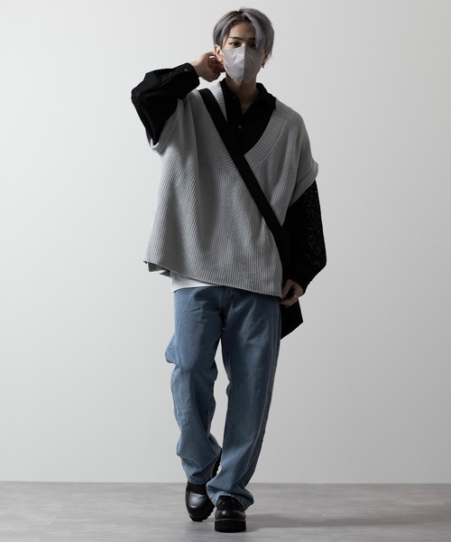 「CLEL」 長袖シャツ S チャコールグレー メンズ_画像5