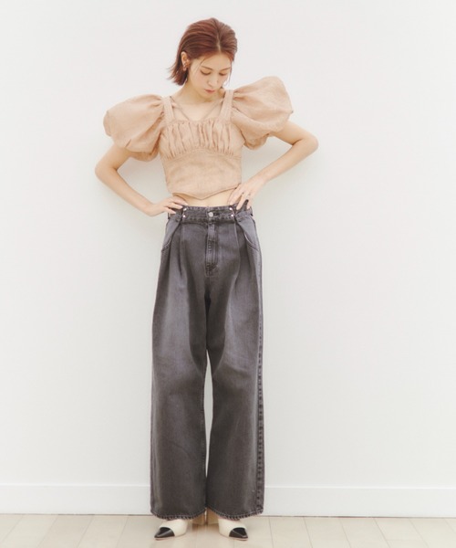 SNIDEL（スナイデル） デニムパンツ 0 ブラック レディース : ZOZOTOWN